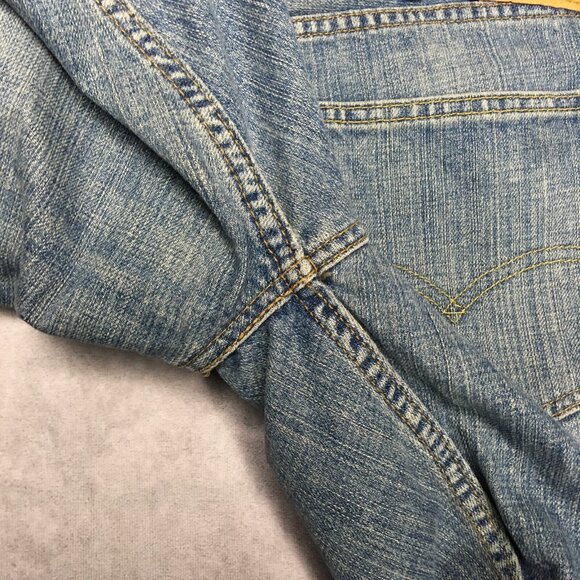 Levis Mens 527‎ Slim Boot Fit Blue Jeans size 38x30 Cotton Denim Pants Light - Picture 12 of 15